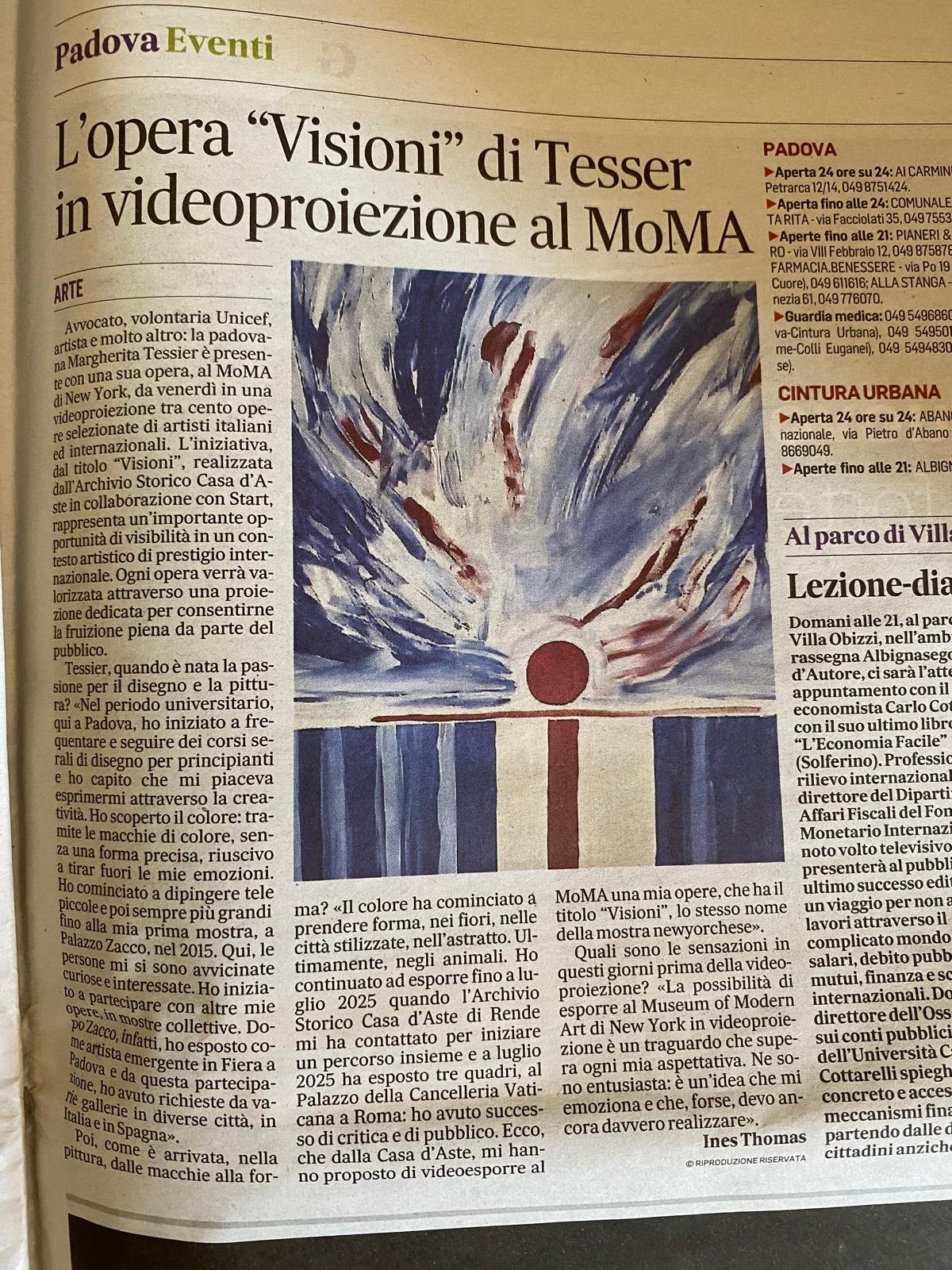 L'opera "Visioni" di Tessier in videoproiezione al MoMA